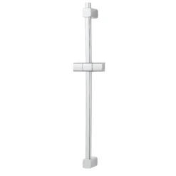 GoodHome Teesta Straight Shower Riser Rail, 67.4cm