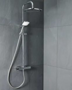 GoodHome Teesta Wall-mounted Diverter Shower -Crystal Bathware goodhome teesta wall mounted diverter shower3663602300168 20i