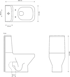 GoodHome Teesta White Close-coupled Toilet Set With Soft Close Seat -Crystal Bathware goodhome teesta white close coupled toilet set with soft close seat5059340156026 01t