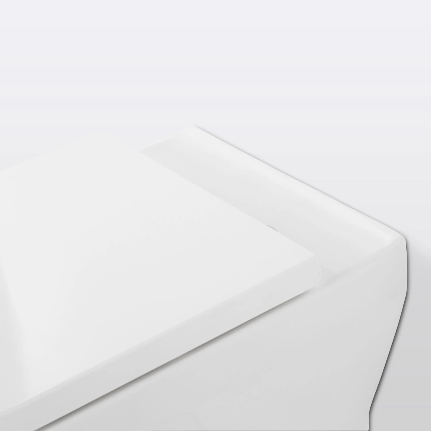 GoodHome Teesta White Wall Hung Square Toilet With Soft Close Seat 5 GoodHome Teesta White Wall Hung Square Toilet With Soft Close Seat - Image 3