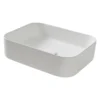 GoodHome Tekapo White Rectangular Counter Top Basin (W)45cm -Crystal Bathware goodhome tekapo white rectangular counter top basin w 45cm5059340222370 01c