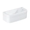 Grohe Euro Alpine White Rectangular Wall-mounted Micro Basin (W)37cm -Crystal Bathware grohe euro alpine white rectangular wall mounted micro basin w 37cm4005176390104 01c