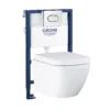 Grohe Euro Alpine White Wall Hung Toilet & Cistern With Soft Close Seat 2 Grohe Euro Alpine White Wall Hung Toilet & Cistern With Soft Close Seat -Crystal Bathware grohe euro alpine white wall hung toilet cistern with soft close seat3663602395324 01c