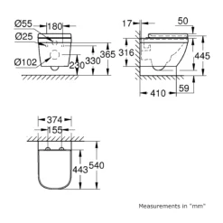 Grohe Euro Alpine White Wall Hung Toilet & Cistern With Soft Close Seat 16 Grohe Euro Alpine White Wall Hung Toilet & Cistern With Soft Close Seat -Crystal Bathware grohe euro alpine white wall hung toilet cistern with soft close seat3663602395324 01t