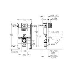 Grohe Euro Alpine White Wall Hung Toilet & Cistern With Soft Close Seat 17 Grohe Euro Alpine White Wall Hung Toilet & Cistern With Soft Close Seat -Crystal Bathware grohe euro alpine white wall hung toilet cistern with soft close seat3663602395324 02t