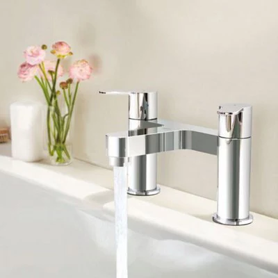 Grohe GET Gloss Chrome Deck-mounted Manual Double Bath Filler Tap 6 Grohe GET Gloss Chrome Deck-mounted Manual Double Bath Filler Tap - Image 4
