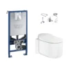 Grohe Sensia Arena Alpine White Wall Hung Toilet & Cistern With Soft Close Seat -Crystal Bathware grohe sensia arena alpine white wall hung toilet cistern with soft close seat3663602395348 01c