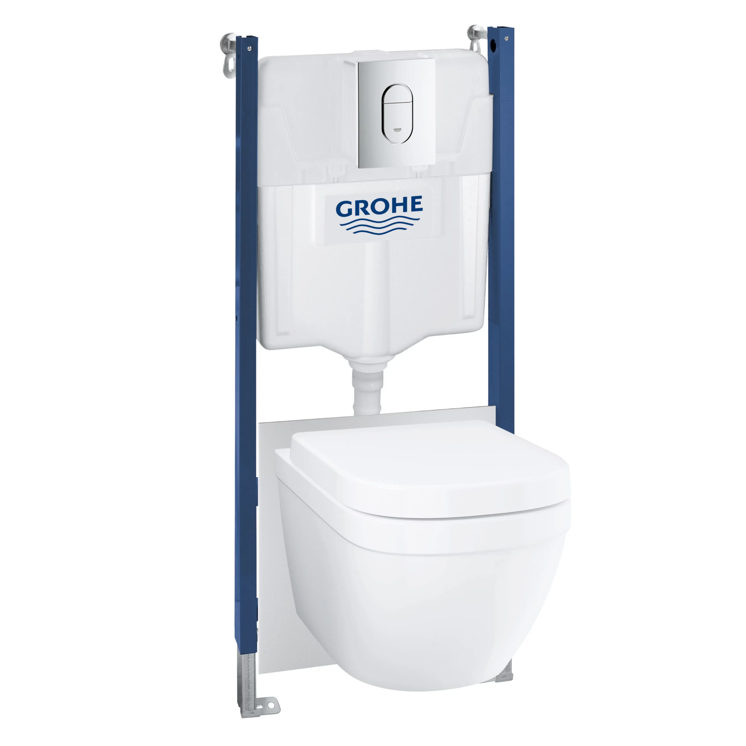 Grohe Solido White Wall Hung Toilet & Cistern With Soft Close Seat 3 Grohe Solido White Wall Hung Toilet & Cistern With Soft Close Seat