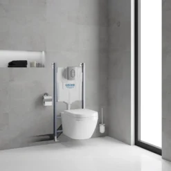 Grohe Solido White Wall Hung Toilet & Cistern With Soft Close Seat 21 Grohe Solido White Wall Hung Toilet & Cistern With Soft Close Seat -Crystal Bathware grohe solido white wall hung toilet cistern with soft close seat4005176460661 02i BQ