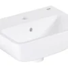 Grohe Start Edge Alpine White D-shaped Wall-mounted Vanity Basin (W)45cm