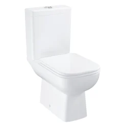 Grohe Start Edge Alpine White Slim Close-coupled Round Toilet & Cistern With Soft Close Seat