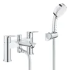 Grohe Start Edge Bath Shower Mixer Tap With Shower Kit -Crystal Bathware grohe start edge bath shower mixer tap with shower kit4005176674235 01c bq