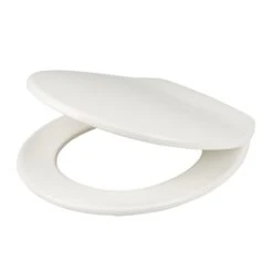 Himara White Bottom Fix Standard Close Toilet Seat
