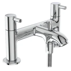 Ideal Standard Ceraline Chrome Effect Ceramic Disk Surface-mounted Double Shower Mixer Tap -Crystal Bathware ideal standard ceraline chrome effect ceramic disk surface mounted double shower mixer tap3800861065050 04c bq