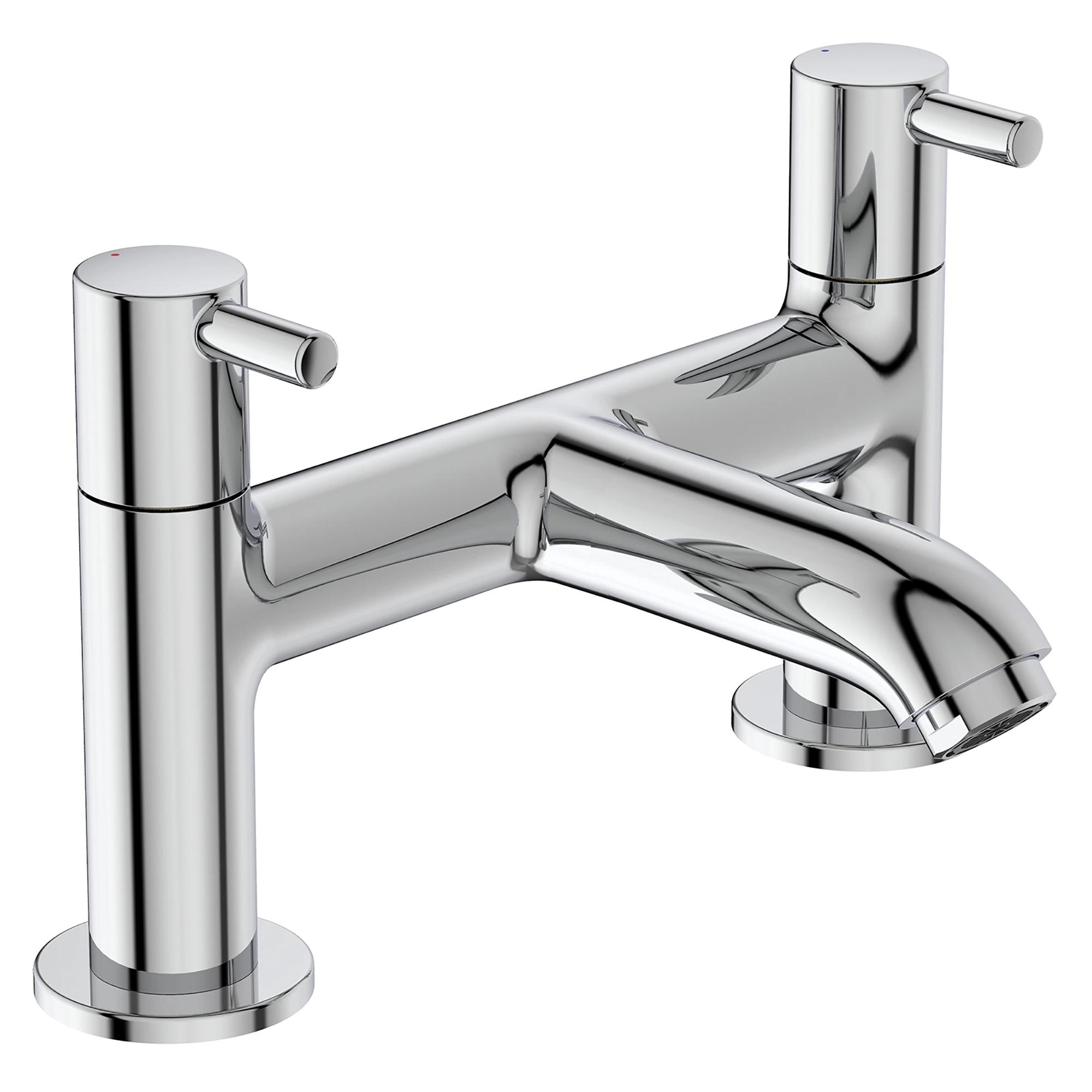 Ideal Standard Ceraline Gloss Chrome Effect Surface-mounted Manual Double Bath Filler Tap 3 Ideal Standard Ceraline Gloss Chrome Effect Surface-mounted Manual Double Bath Filler Tap