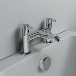 Ideal Standard Ceraline Gloss Chrome Effect Surface-mounted Manual Double Bath Filler Tap 13 Ideal Standard Ceraline Gloss Chrome Effect Surface-mounted Manual Double Bath Filler Tap -Crystal Bathware ideal standard ceraline gloss chrome effect surface mounted manual double bath filler tap3800861065043 06i bq