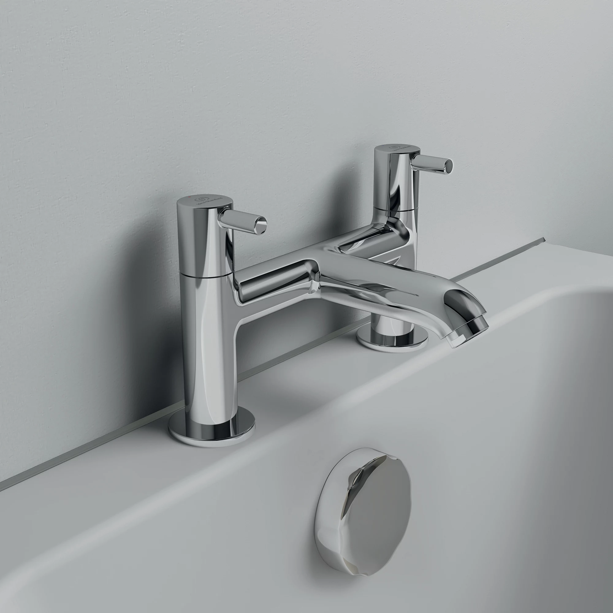 Ideal Standard Ceraline Gloss Chrome Effect Surface-mounted Manual Double Bath Filler Tap 7 Ideal Standard Ceraline Gloss Chrome Effect Surface-mounted Manual Double Bath Filler Tap - Image 5