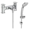 Ideal Standard Ceraplan Chrome Effect Ceramic Disk Surface-mounted Double Shower Mixer Tap -Crystal Bathware ideal standard ceraplan chrome effect ceramic disk surface mounted double shower mixer tap3800861104063 01c bq