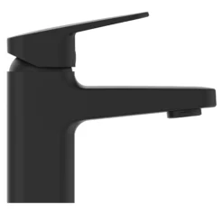 Ideal Standard Ceraplan Mini Black Square Deck-mounted Manual Basin Mono Mixer Tap -Crystal Bathware ideal standard ceraplan mini black square deck mounted manual basin mono mixer tap3800861116943 02c bq
