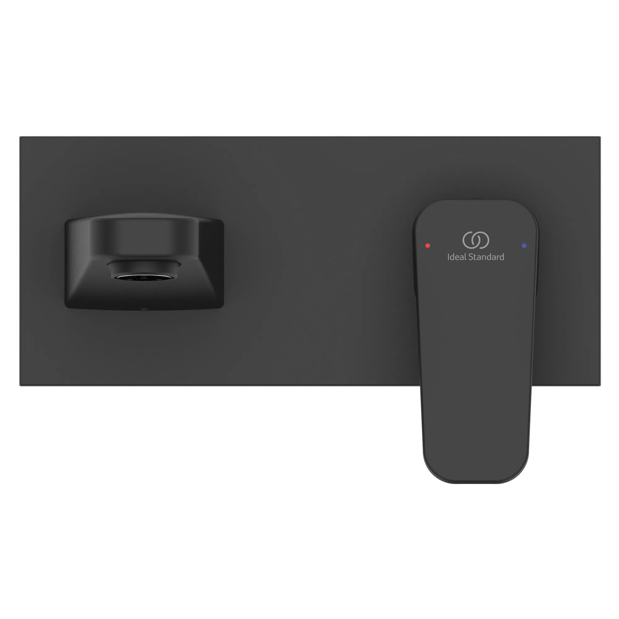 Ideal Standard Ceraplan Standard Black Square Wall-mounted Manual Wall Mixer Tap 4 Ideal Standard Ceraplan Standard Black Square Wall-mounted Manual Wall Mixer Tap - Image 2