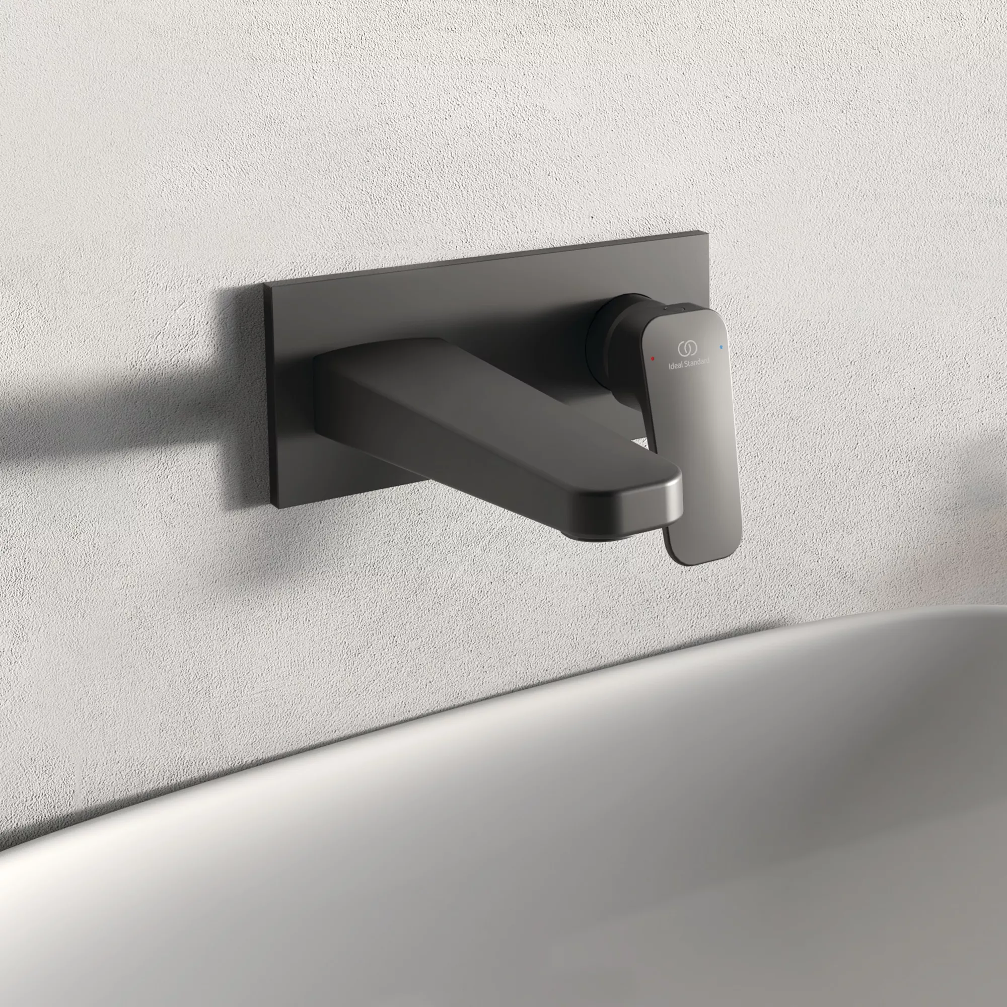 Ideal Standard Ceraplan Standard Black Square Wall-mounted Manual Wall Mixer Tap 5 Ideal Standard Ceraplan Standard Black Square Wall-mounted Manual Wall Mixer Tap - Image 3