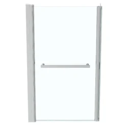 Ideal Standard Concept Space Clear Straight Bright Silver Effect Frame Bath Screen, (H)140.3cm (W)738mm -Crystal Bathware ideal standard concept space clear straight bright silver effect frame bath screen h 140 3cm w 738mm5017830450627 02c bq