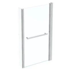 Ideal Standard Concept Space Clear Straight Bright Silver Effect Frame Bath Screen, (H)140.3cm (W)738mm -Crystal Bathware ideal standard concept space clear straight bright silver effect frame bath screen h 140 3cm w 738mm5017830450627 03c bq