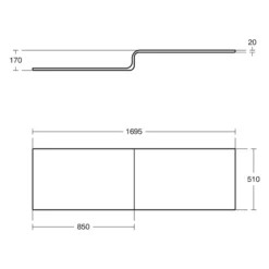 Ideal Standard Concept Space White Rectangular Front Bath Panel (W)1695mm 5 Ideal Standard Concept Space White Rectangular Front Bath Panel (W)1695mm -Crystal Bathware ideal standard concept space white rectangular front bath panel w 1695mm5017830450818 02t bq