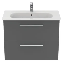 Ideal Standard I.life A Standard Gloss Quartz Grey Wall-mounted Bathroom Vanity Unit (H)63cm (W)80cm 14 Ideal Standard I.life A Standard Gloss Quartz Grey Wall-mounted Bathroom Vanity Unit (H)63cm (W)80cm -Crystal Bathware ideal standard i life a standard gloss quartz grey wall mounted bathroom vanity unit h 63cm w 80cm8014140493532 06c bq