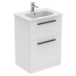 Ideal Standard I.life A Standard Matt White Freestanding Bathroom Vanity Unit (H)85.3cm (W)60cm -Crystal Bathware ideal standard i life a standard matt white freestanding bathroom vanity unit h 85 3cm w 60cm8014140502456 03c bq