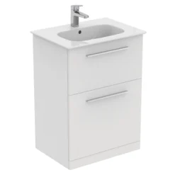 Ideal Standard I.life A Standard Matt White Freestanding Bathroom Vanity Unit (H)85.3cm (W)60cm -Crystal Bathware ideal standard i life a standard matt white freestanding bathroom vanity unit h 85 3cm w 60cm8014140502456 06c bq