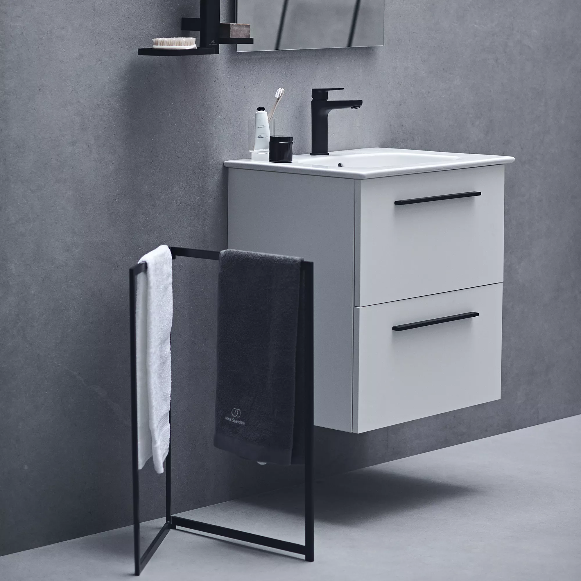 Ideal Standard I.life A Standard Matt White Wall-mounted Bathroom Vanity Unit (H)63cm (W)60cm 7 Ideal Standard I.life A Standard Matt White Wall-mounted Bathroom Vanity Unit (H)63cm (W)60cm - Image 5