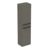 Ideal Standard I.life A Tall Gloss Quartz Grey Single Wall-mounted Bathroom Cabinet (H)160cm (W)40cm