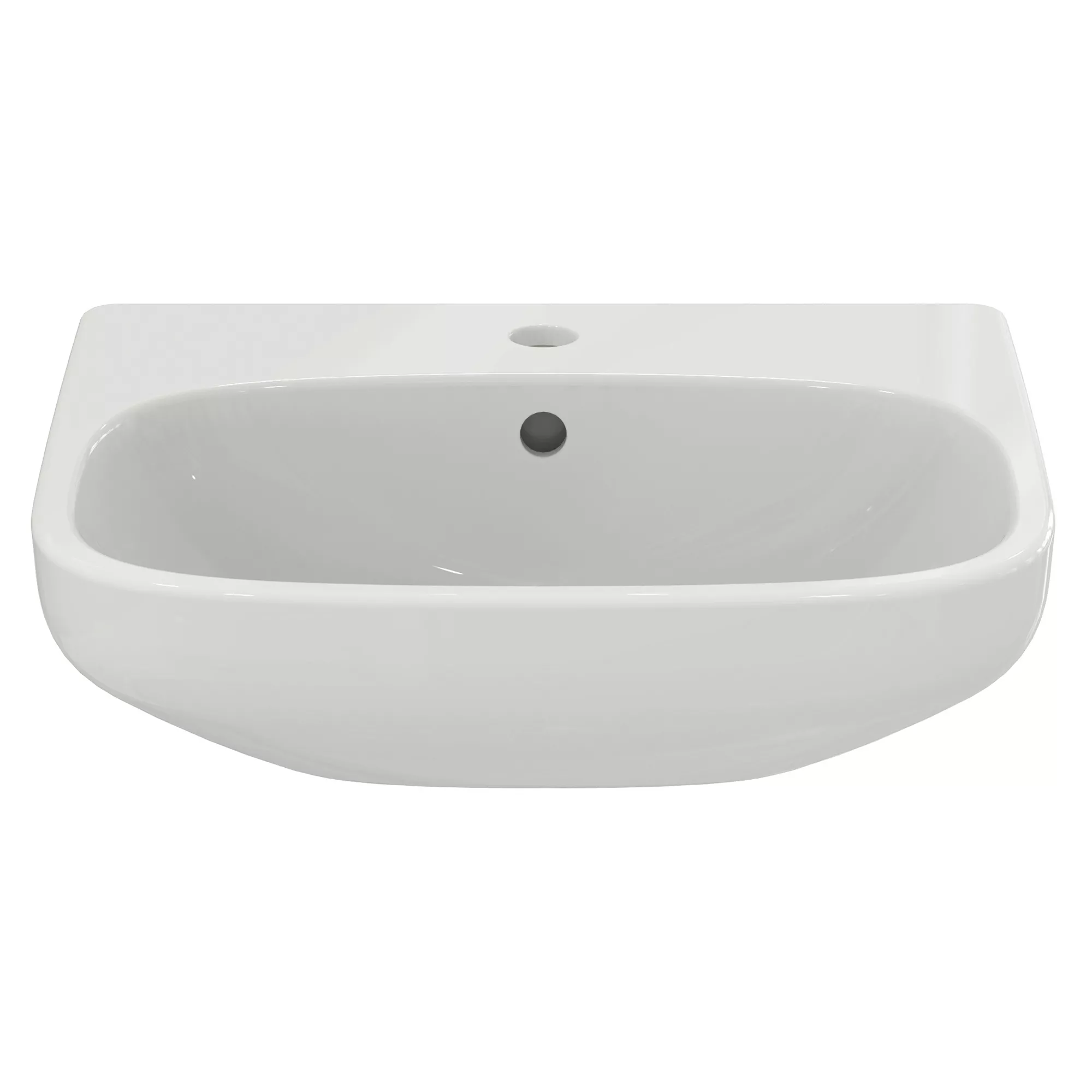 Ideal Standard I.life A White Rectangular Semi-recessed Basin (W)50cm 5 Ideal Standard I.life A White Rectangular Semi-recessed Basin (W)50cm - Image 3