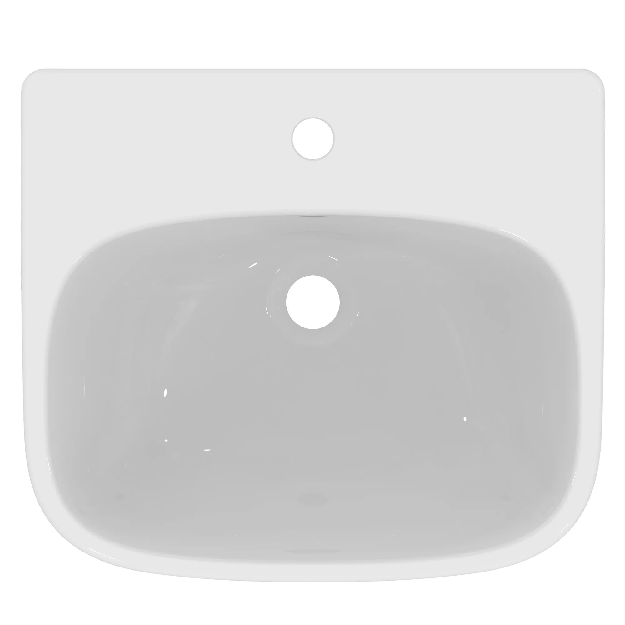 Ideal Standard I.life A White Rectangular Semi-recessed Basin (W)50cm 4 Ideal Standard I.life A White Rectangular Semi-recessed Basin (W)50cm - Image 2