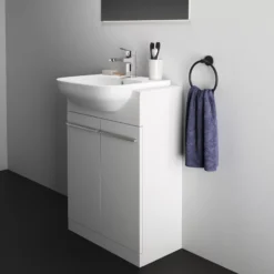Ideal Standard I.life A White Rectangular Semi-recessed Basin (W)50cm 13 Ideal Standard I.life A White Rectangular Semi-recessed Basin (W)50cm -Crystal Bathware ideal standard i life a white rectangular semi recessed basin w 50cm5017830554356 07i bq