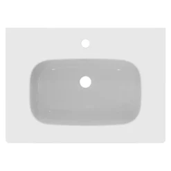 Ideal Standard I.life A White Rectangular Vanity Basin (W)60cm -Crystal Bathware ideal standard i life a white rectangular vanity basin w 60cm8014140491354 04c bq