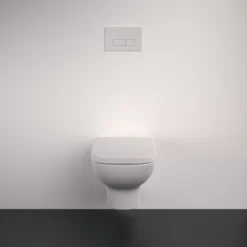 Ideal Standard I.life A White Standard Back To Wall Square Toilet Set With Soft Close Seat -Crystal Bathware ideal standard i life a white standard back to wall square toilet set with soft close seat5059340842165 08i BQ