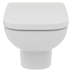 Ideal Standard I.life A White Wall Hung Toilet Pan With Soft Close Seat -Crystal Bathware ideal standard i life a white wall hung toilet pan with soft close seat5059340842233 02c BQ