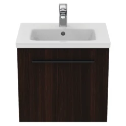 Ideal Standard I.life S Compact Coffee Brown Oak Effect Wall-mounted Bathroom Vanity Unit (H)44cm (W)50cm -Crystal Bathware ideal standard i life s compact coffee brown oak effect wall mounted bathroom vanity unit h 44cm w 50cm8014140502913 05c bq