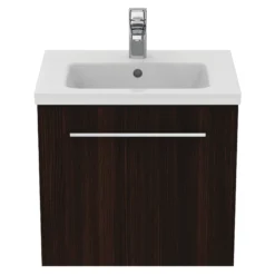 Ideal Standard I.life S Compact Coffee Brown Oak Effect Wall-mounted Bathroom Vanity Unit (H)44cm (W)50cm -Crystal Bathware ideal standard i life s compact coffee brown oak effect wall mounted bathroom vanity unit h 44cm w 50cm8014140502913 06c bq