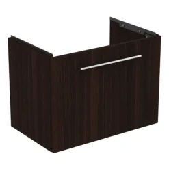 Ideal Standard I.life S Compact Coffee Brown Oak Effect Wall-mounted Bathroom Vanity Unit (H)44cm (W)60cm -Crystal Bathware ideal standard i life s compact coffee brown oak effect wall mounted bathroom vanity unit h 44cm w 60cm8014140502975 02c bq