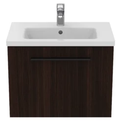 Ideal Standard I.life S Compact Coffee Brown Oak Effect Wall-mounted Bathroom Vanity Unit (H)44cm (W)60cm -Crystal Bathware ideal standard i life s compact coffee brown oak effect wall mounted bathroom vanity unit h 44cm w 60cm8014140502975 07c bq
