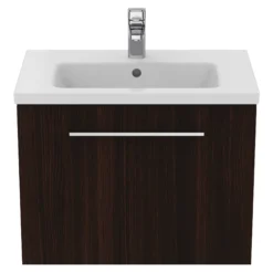 Ideal Standard I.life S Compact Coffee Brown Oak Effect Wall-mounted Bathroom Vanity Unit (H)44cm (W)60cm -Crystal Bathware ideal standard i life s compact coffee brown oak effect wall mounted bathroom vanity unit h 44cm w 60cm8014140502975 08c bq