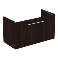Ideal Standard I.life S Compact Coffee Brown Oak Effect Wall-mounted Bathroom Vanity Unit (H)44cm (W)80cm -Crystal Bathware ideal standard i life s compact coffee brown oak effect wall mounted bathroom vanity unit h 44cm w 80cm8014140503033 02c bq