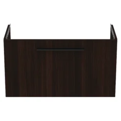 Ideal Standard I.life S Compact Coffee Brown Oak Effect Wall-mounted Bathroom Vanity Unit (H)44cm (W)80cm -Crystal Bathware ideal standard i life s compact coffee brown oak effect wall mounted bathroom vanity unit h 44cm w 80cm8014140503033 03c bq