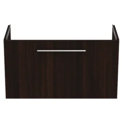 Ideal Standard I.life S Compact Coffee Brown Oak Effect Wall-mounted Bathroom Vanity Unit (H)44cm (W)80cm -Crystal Bathware ideal standard i life s compact coffee brown oak effect wall mounted bathroom vanity unit h 44cm w 80cm8014140503033 04c bq