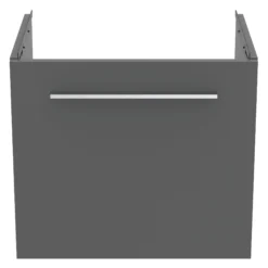 Ideal Standard I.life S Compact Gloss Quartz Grey Wall-mounted Bathroom Vanity Unit (H)44cm (W)50cm 12 Ideal Standard I.life S Compact Gloss Quartz Grey Wall-mounted Bathroom Vanity Unit (H)44cm (W)50cm -Crystal Bathware ideal standard i life s compact gloss quartz grey wall mounted bathroom vanity unit h 44cm w 50cm8014140495185 04c bq