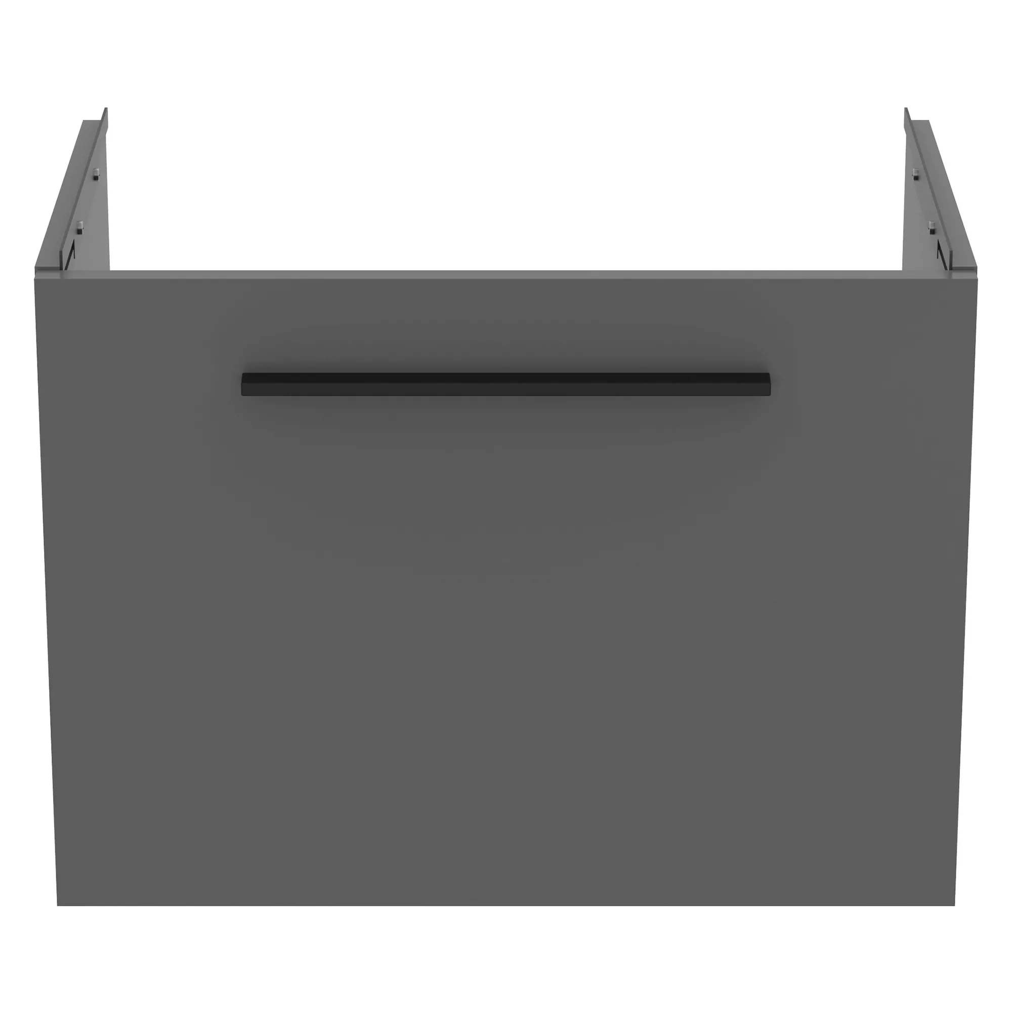 Ideal Standard I.life S Compact Gloss Quartz Grey Wall-mounted Bathroom Vanity Unit (H)44cm (W)60cm 4 Ideal Standard I.life S Compact Gloss Quartz Grey Wall-mounted Bathroom Vanity Unit (H)44cm (W)60cm - Image 2