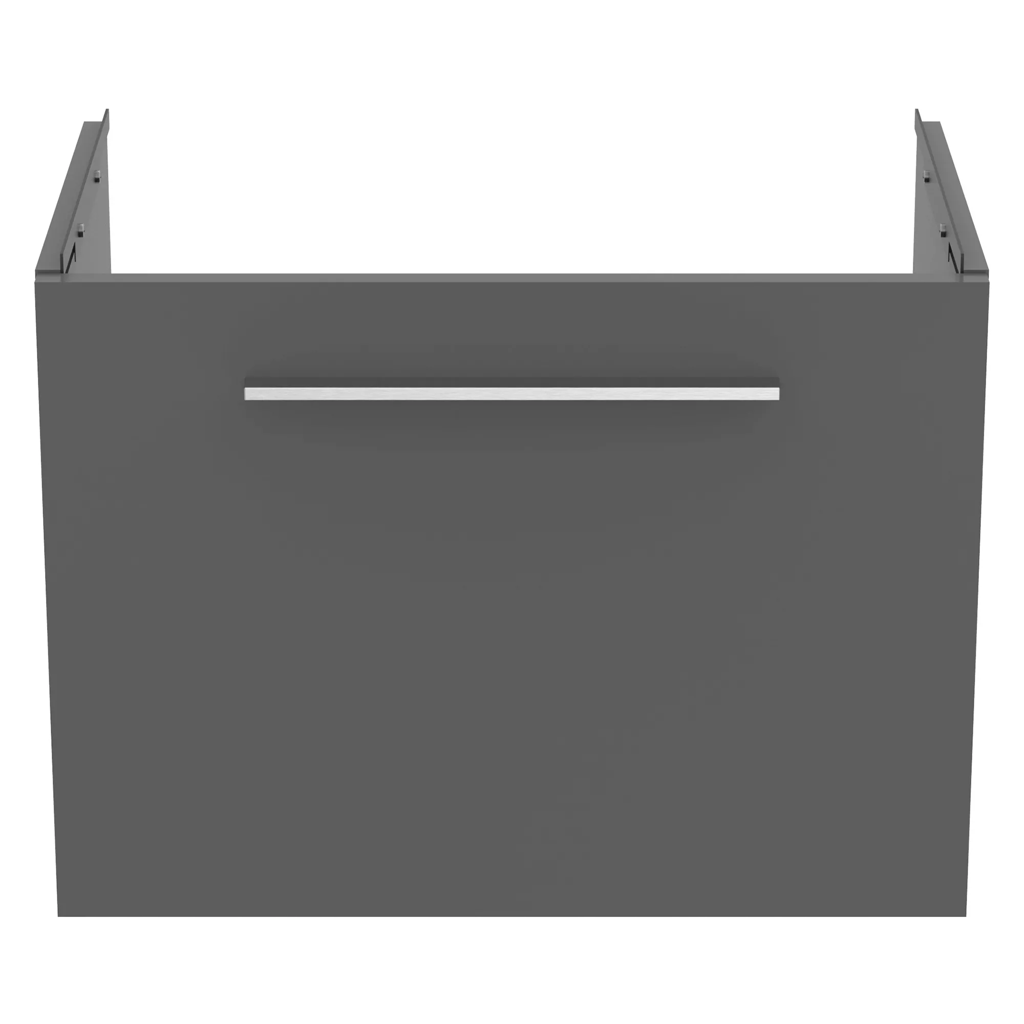 Ideal Standard I.life S Compact Gloss Quartz Grey Wall-mounted Bathroom Vanity Unit (H)44cm (W)60cm 5 Ideal Standard I.life S Compact Gloss Quartz Grey Wall-mounted Bathroom Vanity Unit (H)44cm (W)60cm - Image 3